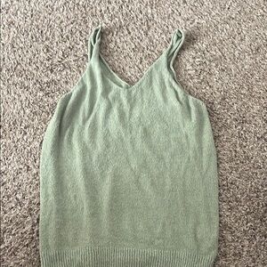 Green Knit Women's Top